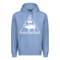 Colony Blue the real food pyramid carnivore Premium Hoodie - linhVisuals