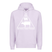 Lilac the real food pyramid carnivore Premium Hoodie - linhVisuals
