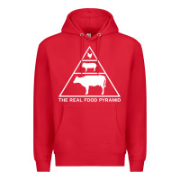 Red the real food pyramid carnivore Premium Hoodie - linhVisuals