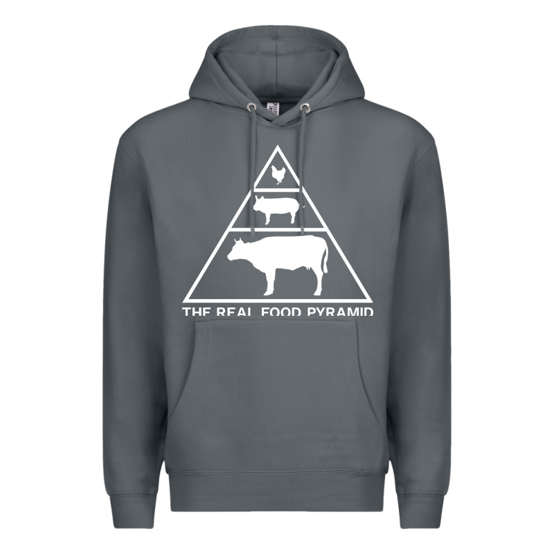 The Real Food Pyramid Carnivore Premium Hoodie by linhVisuals | Teevron