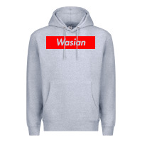 Heather Grey wasian Premium Hoodie - linhVisuals