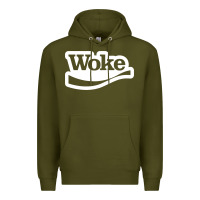 Army Green Woke Premium Hoodie - linhVisuals