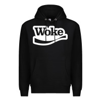 Black Woke Premium Hoodie - linhVisuals