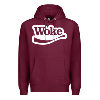 Burgundy Woke Premium Hoodie - linhVisuals