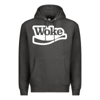 Charcoal Heather Woke Premium Hoodie - linhVisuals