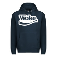 Navy Woke Premium Hoodie - linhVisuals