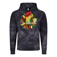 Cloud Black juneteenth fist sunflower Vintage Hoodie - BarkalooDesign