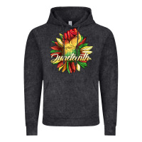 Vintage Black juneteenth fist sunflower Vintage Hoodie - BarkalooDesign