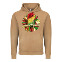 Vintage Camel juneteenth fist sunflower Vintage Hoodie - BarkalooDesign