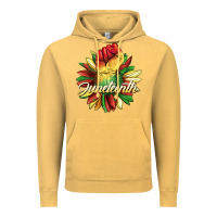 Vintage Mustard juneteenth fist sunflower Vintage Hoodie - BarkalooDesign