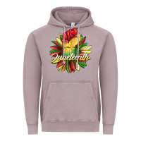 Vintage Zinc juneteenth fist sunflower Vintage Hoodie - BarkalooDesign
