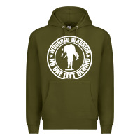 Army Green Wounded Warrior No One Left Behind War Veteran Premium Hoodie - linhVisuals