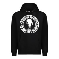 Black Wounded Warrior No One Left Behind War Veteran Premium Hoodie - linhVisuals