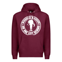 Burgundy Wounded Warrior No One Left Behind War Veteran Premium Hoodie - linhVisuals