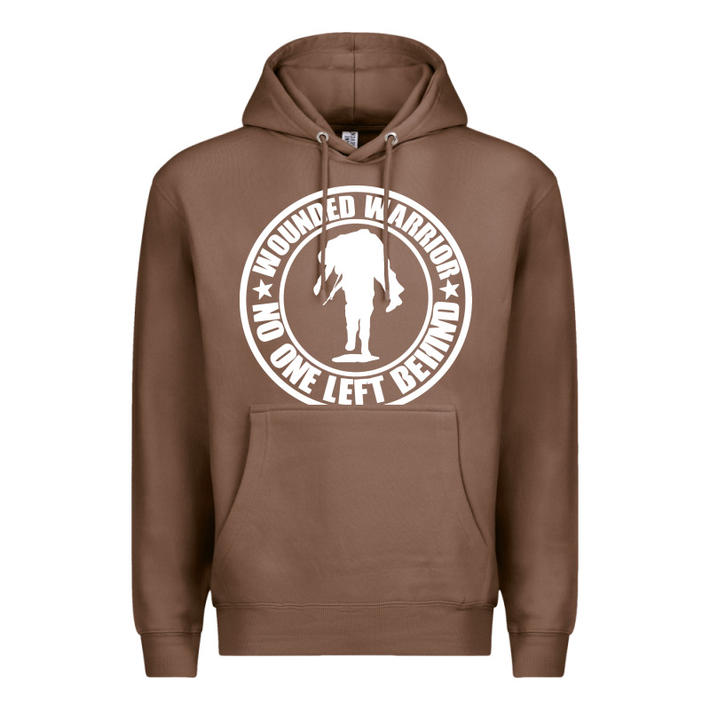 Wounded Warrior No One Left Behind War Veteran Premium Hoodie by linhVisuals | Teevron