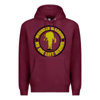 Burgundy Wounded Warrior No One Left Behind War Veteran Premium Hoodie - linhVisuals