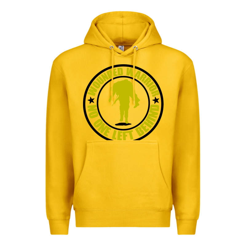 Wounded Warrior No One Left Behind War Veteran Premium Hoodie by linhVisuals | Teevron