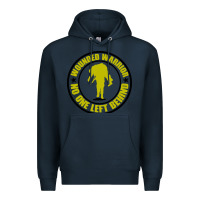 Navy Wounded Warrior No One Left Behind War Veteran Premium Hoodie - linhVisuals