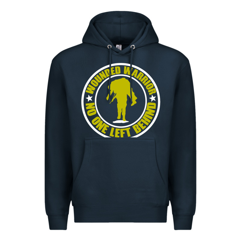 Wounded Warrior No One Left Behind War Veteran Premium Hoodie by linhVisuals | Teevron