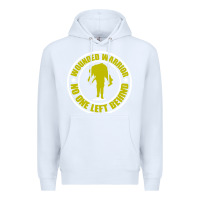 White Wounded Warrior No One Left Behind War Veteran Premium Hoodie - linhVisuals