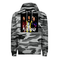 Slate Camo The warning Premium Hoodie - linhVisuals