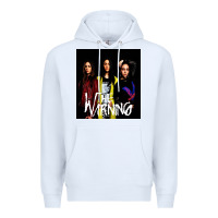 White The warning Premium Hoodie - linhVisuals