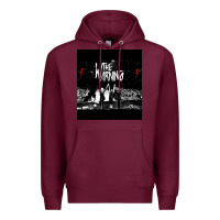 Burgundy The warning Tour Premium Hoodie - linhVisuals