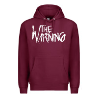Burgundy The warning Style Premium Hoodie - linhVisuals