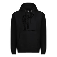 Black cool unique sasquash sasquatch and squash bigfoot t shirt Premium Hoodie - linhVisuals