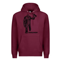 Burgundy cool unique sasquash sasquatch and squash bigfoot t shirt Premium Hoodie - linhVisuals