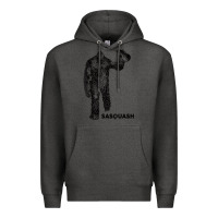 Charcoal Heather cool unique sasquash sasquatch and squash bigfoot t shirt Premium Hoodie - linhVisuals