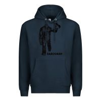 Navy cool unique sasquash sasquatch and squash bigfoot t shirt Premium Hoodie - linhVisuals