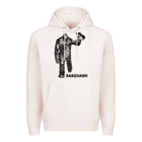 Pale Pink cool unique sasquash sasquatch and squash bigfoot t shirt Premium Hoodie - linhVisuals