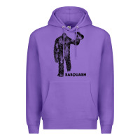Purple cool unique sasquash sasquatch and squash bigfoot t shirt Premium Hoodie - linhVisuals