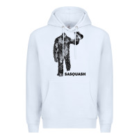 White cool unique sasquash sasquatch and squash bigfoot t shirt Premium Hoodie - linhVisuals