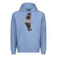 Colony Blue rottweiler reflection t shirt funny father's day dog gifts Premium Hoodie - linhVisuals