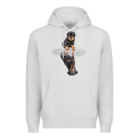 Dove Grey rottweiler reflection t shirt funny father's day dog gifts Premium Hoodie - linhVisuals