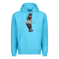 Ocean Blue rottweiler reflection t shirt funny father's day dog gifts Premium Hoodie - linhVisuals