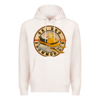 Pale Pink ski doo vintage snowmobiles Premium Hoodie - linhVisuals