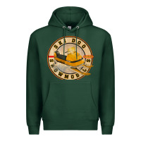 Sports Green ski doo vintage snowmobiles Premium Hoodie - linhVisuals