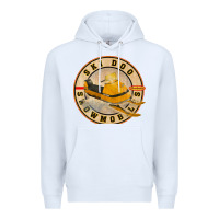 White ski doo vintage snowmobiles Premium Hoodie - linhVisuals