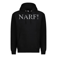 Black narf Premium Hoodie - linhVisuals