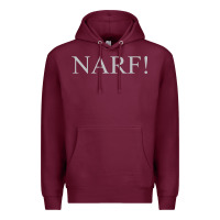 Burgundy narf Premium Hoodie - linhVisuals