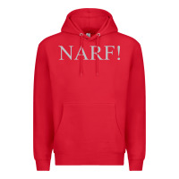 Red narf Premium Hoodie - linhVisuals