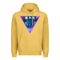 Antique Gold tired japanese otaku   abandoned city street art t shirt Premium Hoodie - linhVisuals