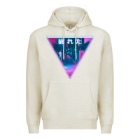 Oatmeal Heather tired japanese otaku   abandoned city street art t shirt Premium Hoodie - linhVisuals