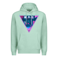 Seafoam tired japanese otaku   abandoned city street art t shirt Premium Hoodie - linhVisuals