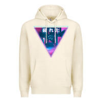 Tofu tired japanese otaku   abandoned city street art t shirt Premium Hoodie - linhVisuals