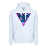 White tired japanese otaku   abandoned city street art t shirt Premium Hoodie - linhVisuals