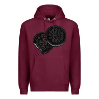 Burgundy oreo lover  cookies Premium Hoodie - linhVisuals
